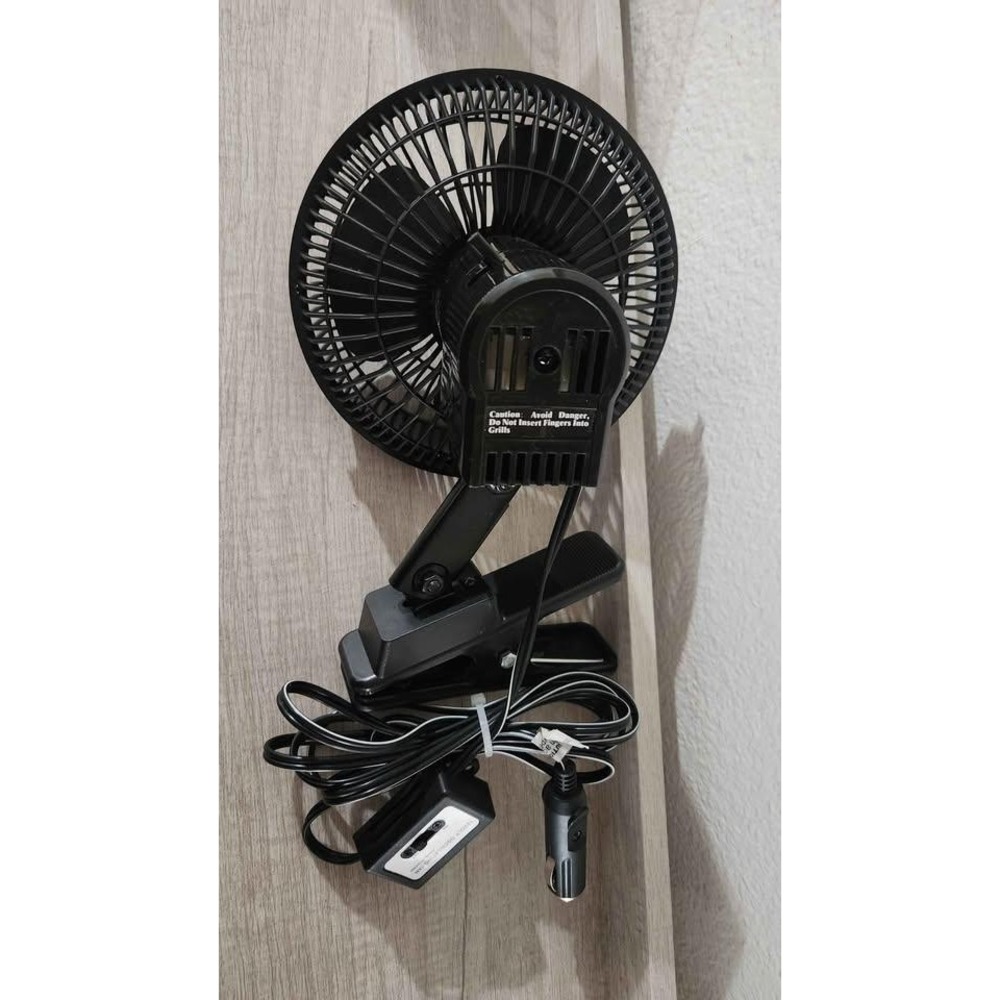 12V Car Fan 6" with clip - Picture 4 of 4
